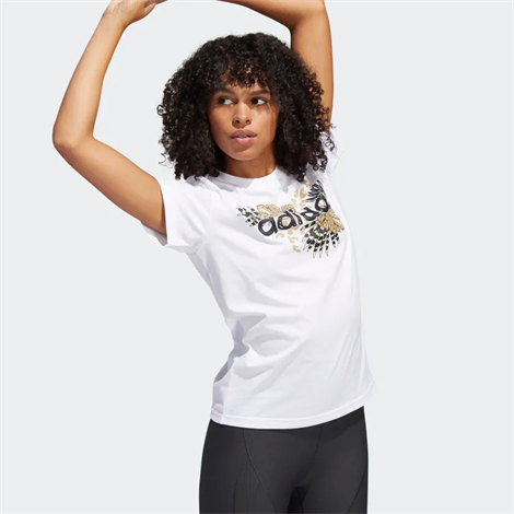 Adidas W Farm G T Kadın Beyaz Günlük T-shirt - H57399