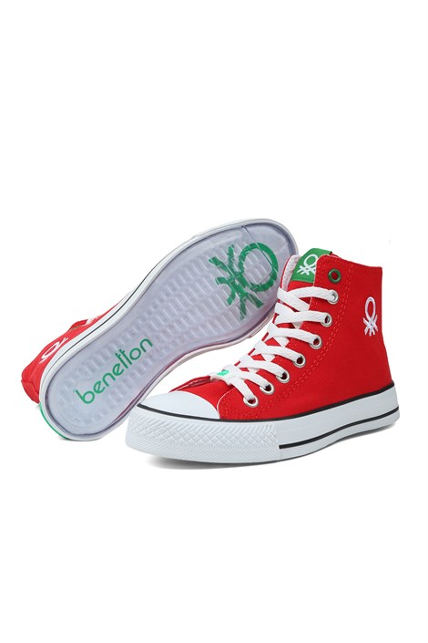 Benetton Kadın Kırmızı Günlük Spor Ayakkabı - BN-30628-05