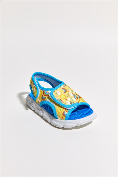 Dudino Polka Çocuk Sarı Günlük Sandalet - 2C45B-255