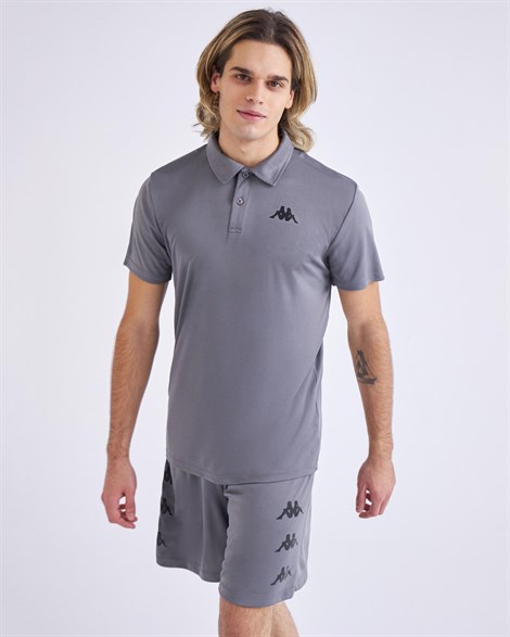 Kappa Kombat Poly Polo Tk Erkek Siyah Antrenman T-shirt - 331D53W-X5R