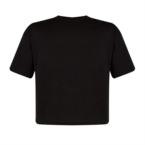 New Balance NB Womens Lifestyle T-shirt Kadın Siyah Günlük T-shirt - WNT1212-BK