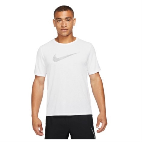 Nike M Nk Df Run Dvn Gx Mıler Ss Hy Erkek Beyaz T-shirt - DD4780-100