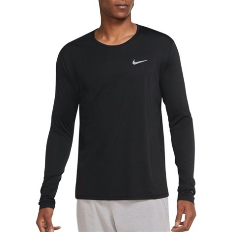 Nike M Nk Df Uv Mıler Top Ls Erkek Siyah T-shirt - DD4576-010
