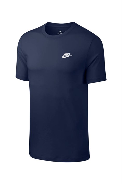 Nike M Nsw Club Tee Erkek Lacivert T-shirt - AR4997-410
