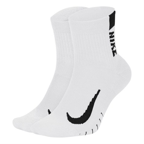 Nike U Nk Mltplıer Ankle 2Pr Unisex Beyaz Çorap - SX7556-100