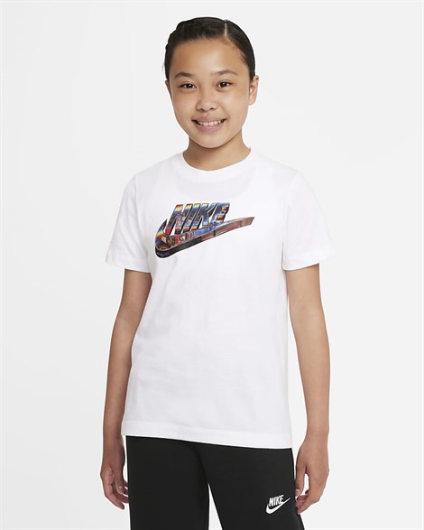 Nike U Nsw Tee Worldwıde Hbr Çocuk Beyaz T-shirt - DJ6691-100