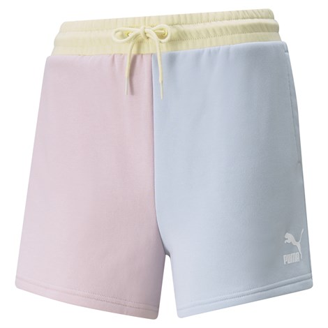Puma Classics Block High Waist Shorts Kadın Mavi Günlük Şort - 534608-21