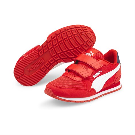 Puma St Runner V3 Mesh V Ps Çocuk Kırmızı Günlük Spor Ayakkabı - 385511-04
