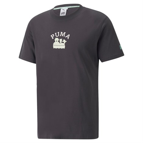 Puma X Acnh Tee Erkek Siyah T-shirt - 53093421