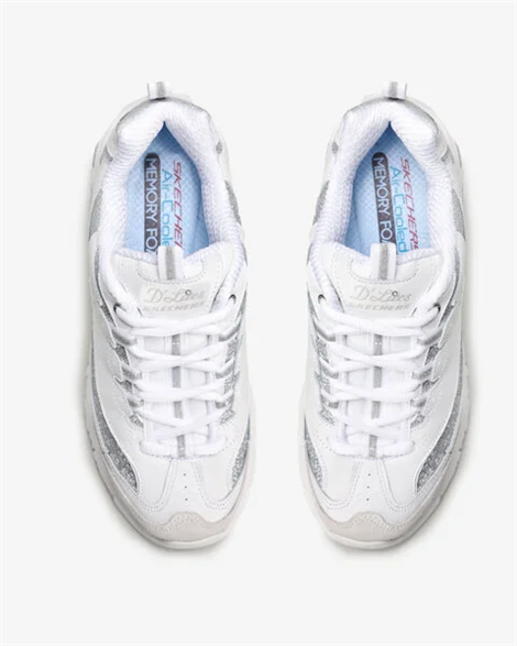 Skechers D'Lites - Glimmer Eve Kadın Beyaz Günlük Spor Ayakkabı - 13155 WSL