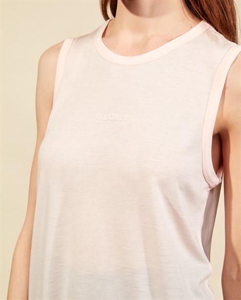 Skechers Graphic Tee W Sleeveless T-Shirt Kadın Pembe Üst & T-shirt - S211063-609