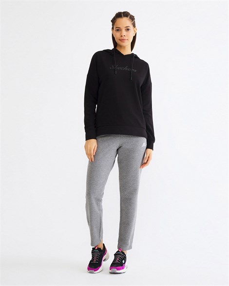 Skechers Lightweight Fleece W Low Sleeve Hoodie Kadın Sweatshirts - S201035-001