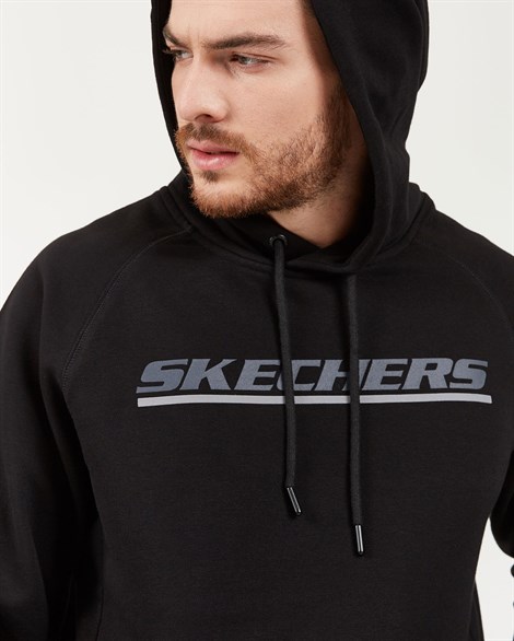 Skechers Lw Fleece M Logo Printed Hoodie Erkek Sweatshirts - S202078-001