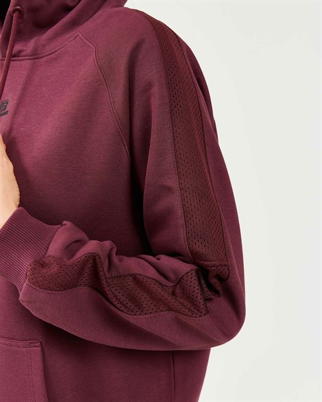 Skechers Lw Fleece W Mesh Detail Hoodie Kadın Sweatshirts - S202030-500