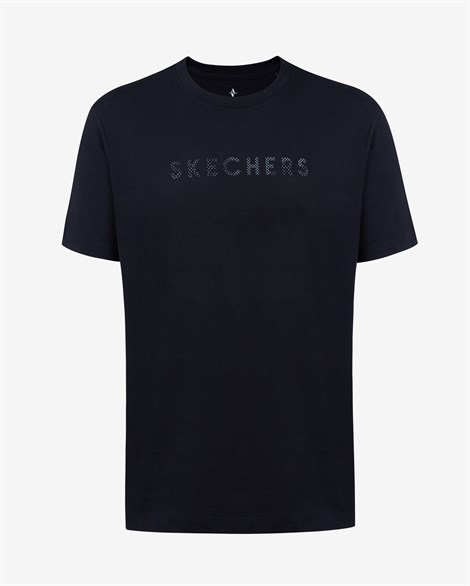 Skechers M Camo Logo T-Shirt Erkek Siyah T-shirt - S212191-001
