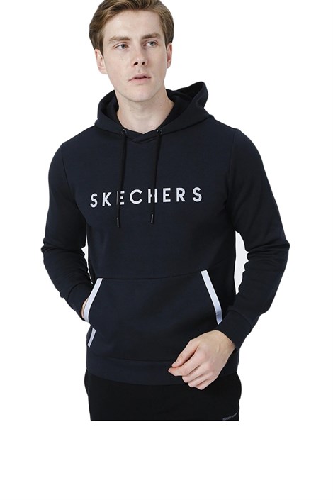Skechers M Flexi Hoodie Erkek Siyah Sweatshirt - S212254-001