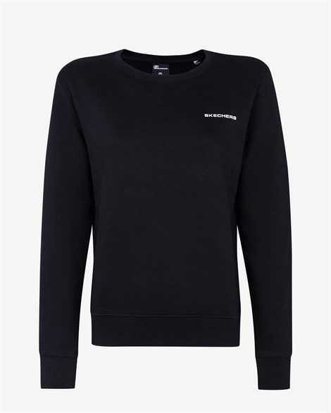 Skechers New Basics W Sweatshirt Kadın Siyah Sweatshirt - S212182-001