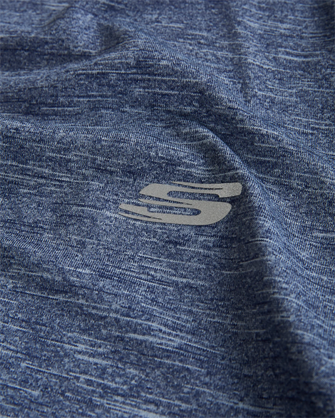 Skechers Seamless M Crew Neck T-Shirt Erkek Lacivert T-Shirt - S221507-410