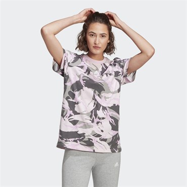 Adidas W Camo T Kadın Üst & T-shirt - GL7587