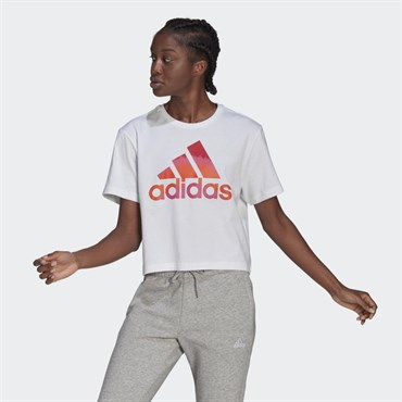 Adidas W Farm G Cro T Kadın Beyaz T-shirt - GL0831