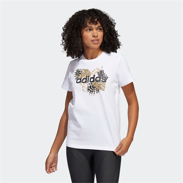 Adidas W Farm G T Kadın Beyaz Günlük T-shirt - H57399