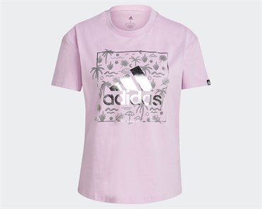 Adidas W Foil Bos Kadın Mor T-shirt - GL0999