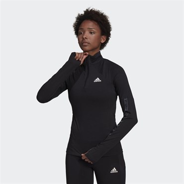 Adidas W Mt Hz Ls Kadın Siyah T-shirt - GS1347