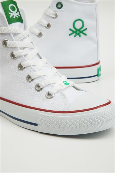 Benetton Kadın Beyaz Günlük Spor Ayakkabı - BN-30628-19
