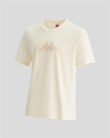 Kappa Authentic Punion Tk Erkek Beyaz Günlük T-shirt - 381G42W-H15