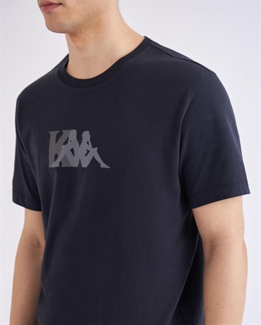 Kappa Authentic Punion Tk Erkek Siyah Günlük T-shirt - 381G42W-005