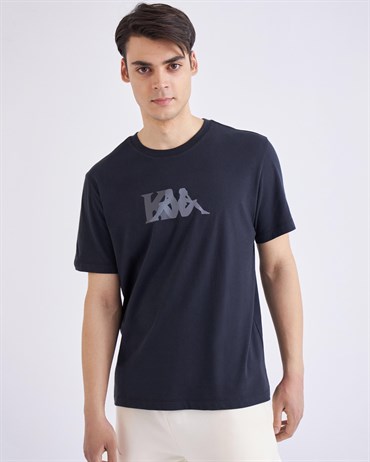 Kappa Authentic Punion Tk Erkek Siyah Günlük T-shirt - 381G42W-005
