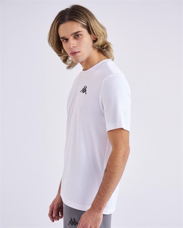 Kappa Kombat Crew Neck Tee Tk Erkek Beyaz Antrenman T-shirt - 341F1EW-A00-2