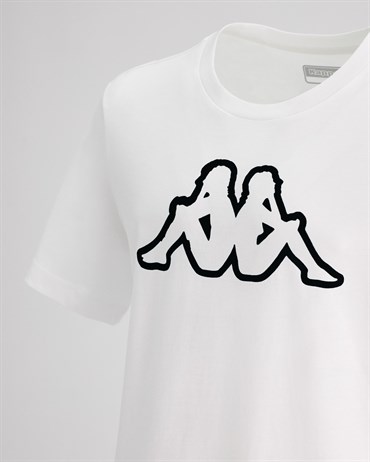 Kappa Logo Cromen Tk Erkek Beyaz Antrenman T-shirt - 331F1NW-903