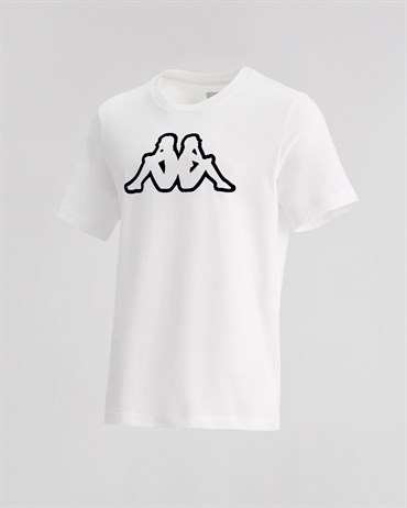 Kappa Logo Cromen Tk Erkek Beyaz Antrenman T-shirt - 331F1NW-903