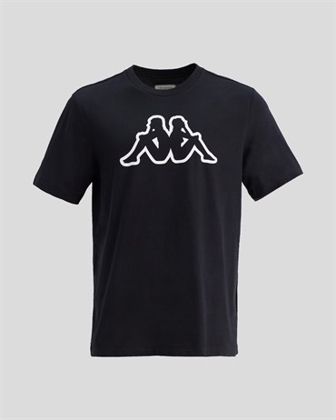 Kappa Logo Cromen Tk Erkek Siyah Antrenman T-shirt - 331F1NW-005