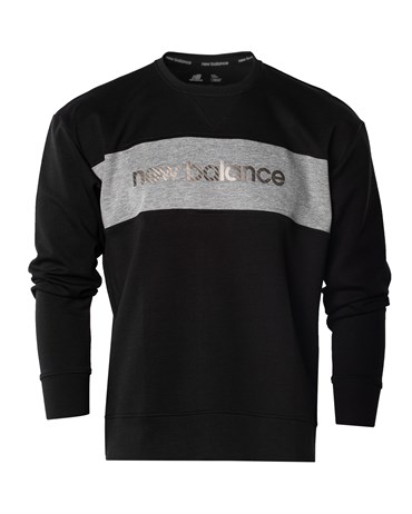 New Balance Lifestyle Erkek Siyah Sweatshirt - MPC3143-BK