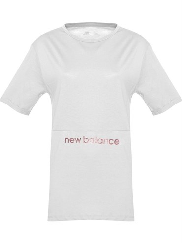 New Balance Nb Glıtter Prınt Tee Unisex Üst & T-shirt  - WTT1955-WT