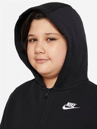 Nike B Nsw Hoodıe Fz Club Çocuk Siyah Sweatshirt - DA5067-011
