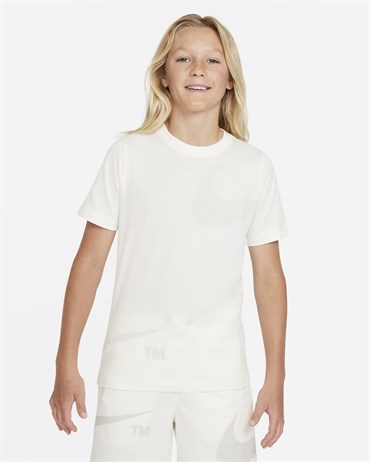 Nike B Nsw Tee Swoosh Pack Fa21 Çocuk Beyaz T-shirt - DJ6616-133