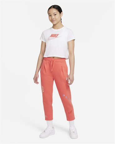 Nike G Nsw Tee Crop Futura Çocuk Beyaz T-shirt - DA6925-105