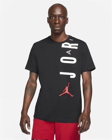 Nike M J Jdn Aır Stretch Ss Crew Erkek Siyah T-shirt - CZ8402-010
