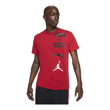 Nike M J Jdn Aır Stretch Ss Crew Erkek Kırmızı T-shirt - CZ8402-687