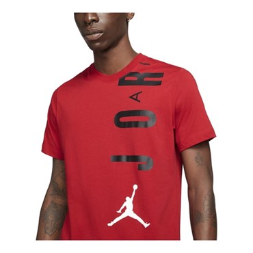 Nike M J Jdn Aır Stretch Ss Crew Erkek Kırmızı T-shirt - CZ8402-687