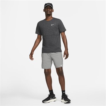Nike M Nk Df Run Dvn Brnot Mıler Ss Erkek Siyah T-shirt - DD4594-032
