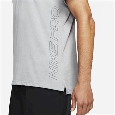 Nike M Np Df Npc Burnout Ss Top 2.0 Erkek Gri T-shirt - DD1828-073