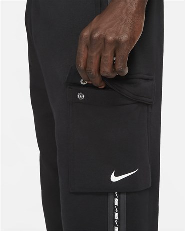 Nike M Nsw Repeat Flc Cargo Pant Bb Erkek Siyah Eşofman Altı - DM4680-010