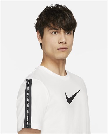 Nike M Nsw Repeat Ss Tee Erkek Beyaz T-shirt - DM4685-100