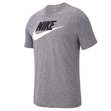 Nike M Nsw Tee Icon Futura Erkek Gri T-shirt - AR5004-063