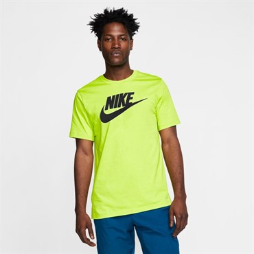 Nike M Nsw Tee Icon Futura Erkek Sarı T-shirt - AR5004-736