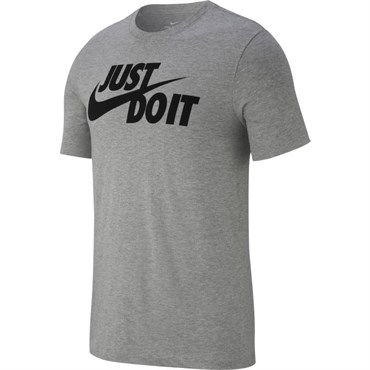Nike M Nsw Tee Just Do It Swoosh Erkek Gri T-shirt - AR5006-063